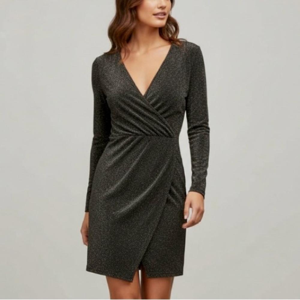 DYNAMITE Shiny Black Dress